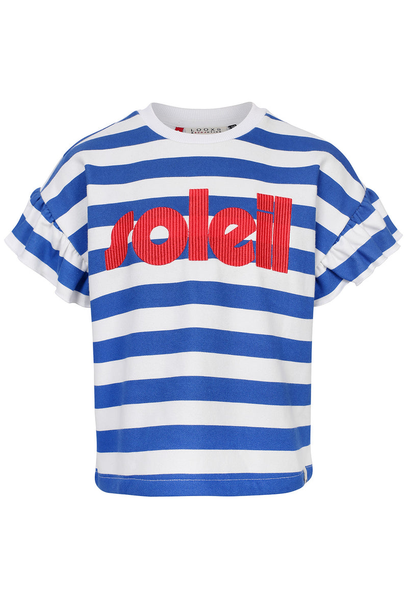 LOOXS Little Striped Short Sleeve Sweater