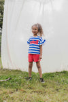 LOOXS Little Striped Short Sleeve Sweater