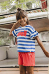 LOOXS Little Striped Short Sleeve Sweater