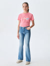 Meisjes Jeans Noelia Maisha Wash (flare mid rise) van LTB in de kleur 10120-MID BLUE in maat 176.