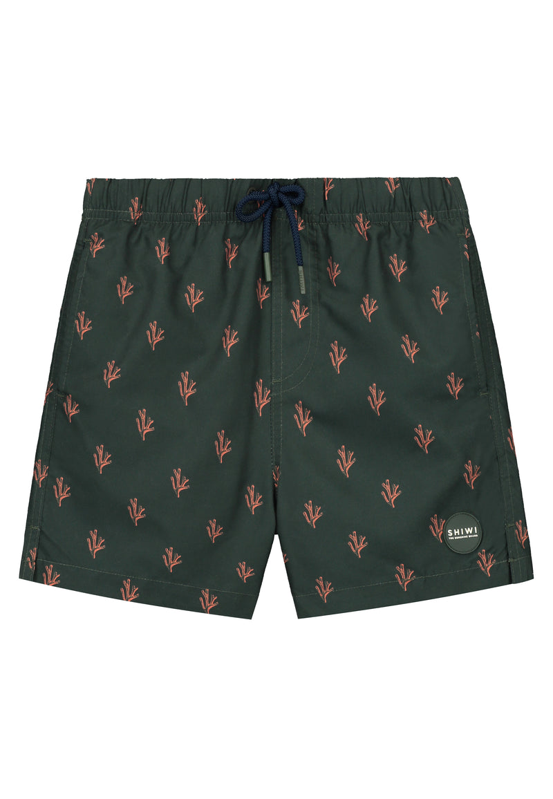 Shiwi Boys MILO swim shorts 4 inch sketched coral