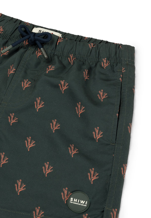 Shiwi Boys MILO swim shorts 4 inch sketched coral