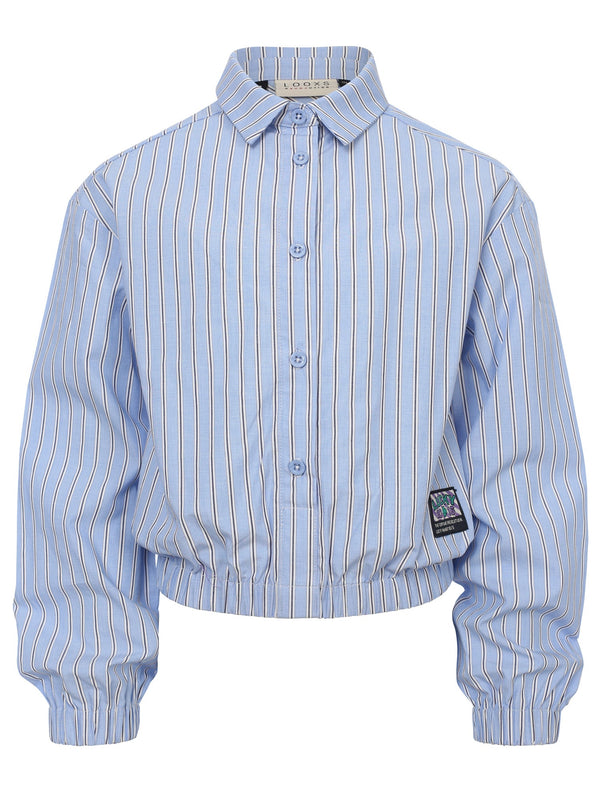 Meisjes Stripe Blouse van LOOXS 10Sixteen in de kleur Blue sky in maat 176.