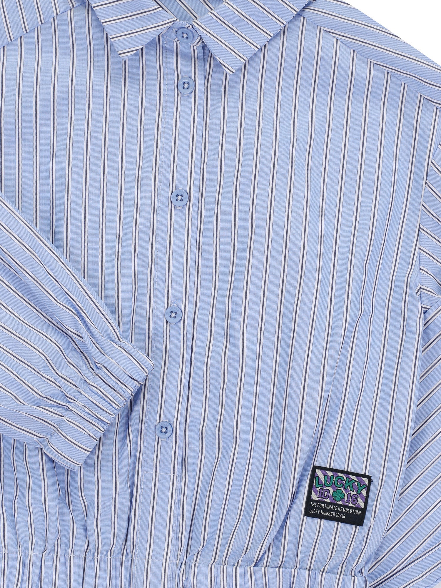 Meisjes Stripe Blouse van LOOXS 10Sixteen in de kleur Blue sky in maat 176.