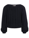 Meisjes Fancy Lace Top van LOOXS 10Sixteen in de kleur Dark navy in maat 176.