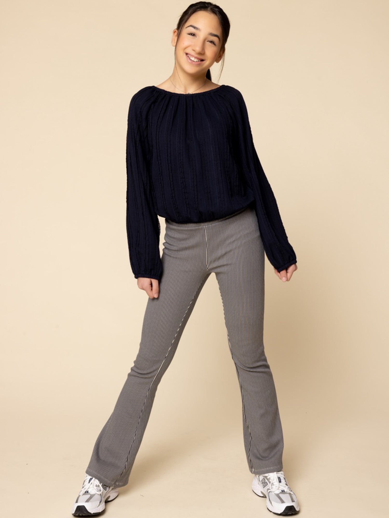 Meisjes Fancy Lace Top van LOOXS 10Sixteen in de kleur Dark navy in maat 176.