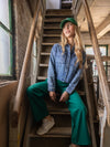 Meisjes Denim Blouse van LOOXS 10Sixteen in de kleur Jeans Blue in maat 176.