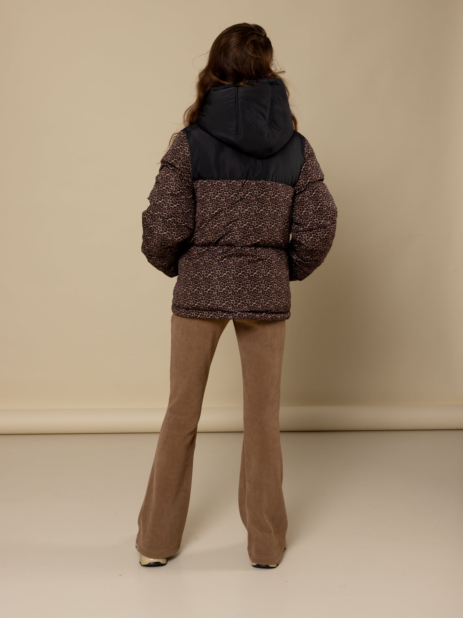 Meisjes Outerwear Printed Jacket van LOOXS 10Sixteen in de kleur panther AO in maat 176.