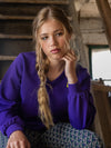 Meisjes Sweater van LOOXS 10Sixteen in de kleur Violet in maat 176.