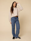 Meisjes Hoody van LOOXS 10Sixteen in de kleur Dust in maat 176.