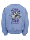 Meisjes Sweater van LOOXS 10Sixteen in de kleur Blue Sky in maat 176.