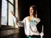 Meisjes Sweater van LOOXS 10Sixteen in de kleur Snow melee in maat 176.