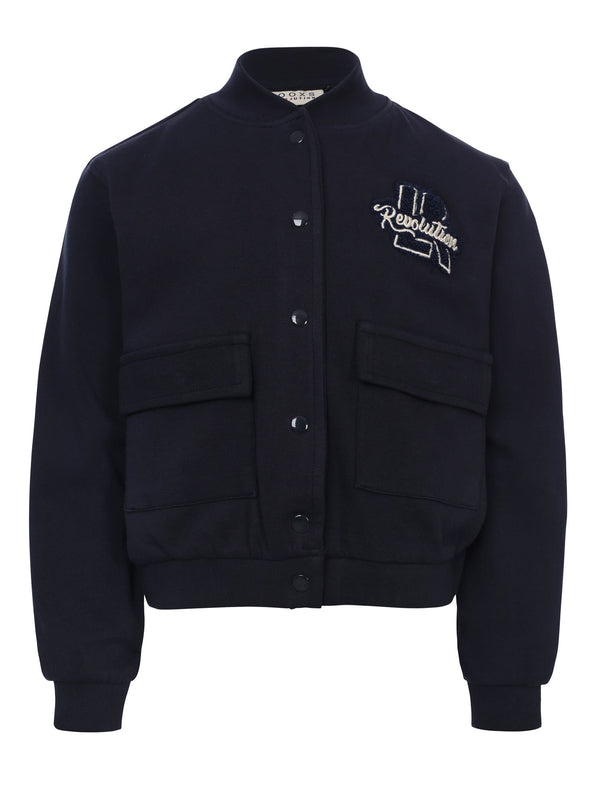 Meisjes Cardigan van LOOXS 10Sixteen in de kleur Dark navy in maat 176.