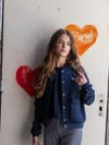 Meisjes Cardigan van LOOXS 10Sixteen in de kleur Dark navy in maat 176.