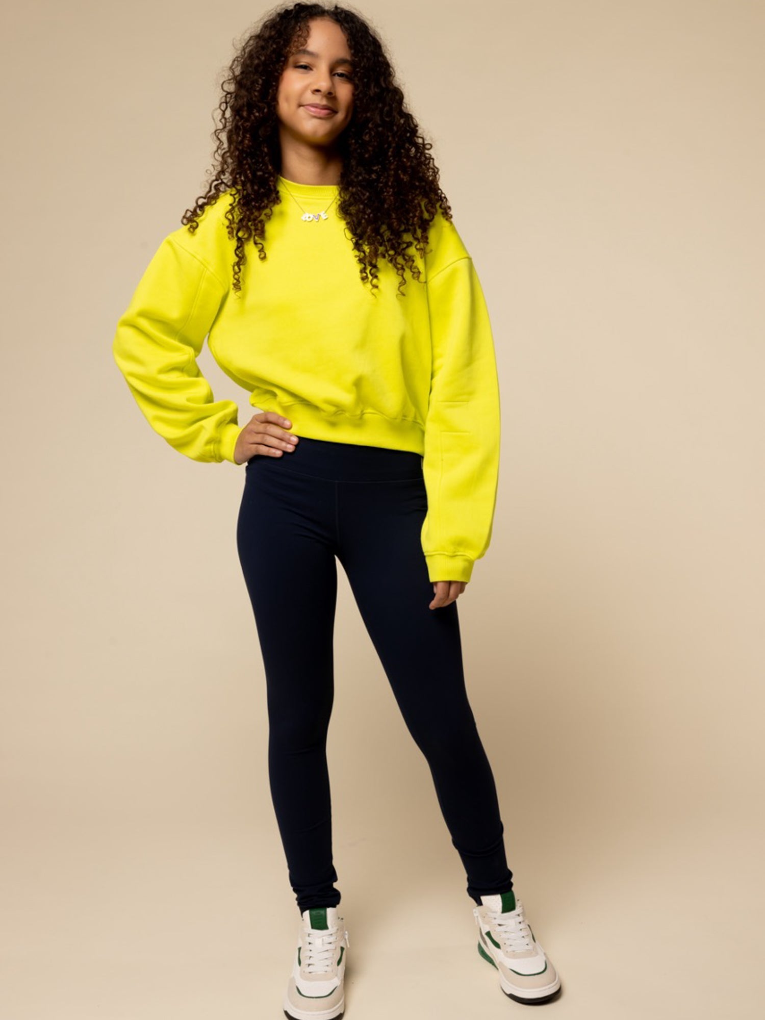 Meisjes Legging van LOOXS 10Sixteen in de kleur Dark navy in maat 176.