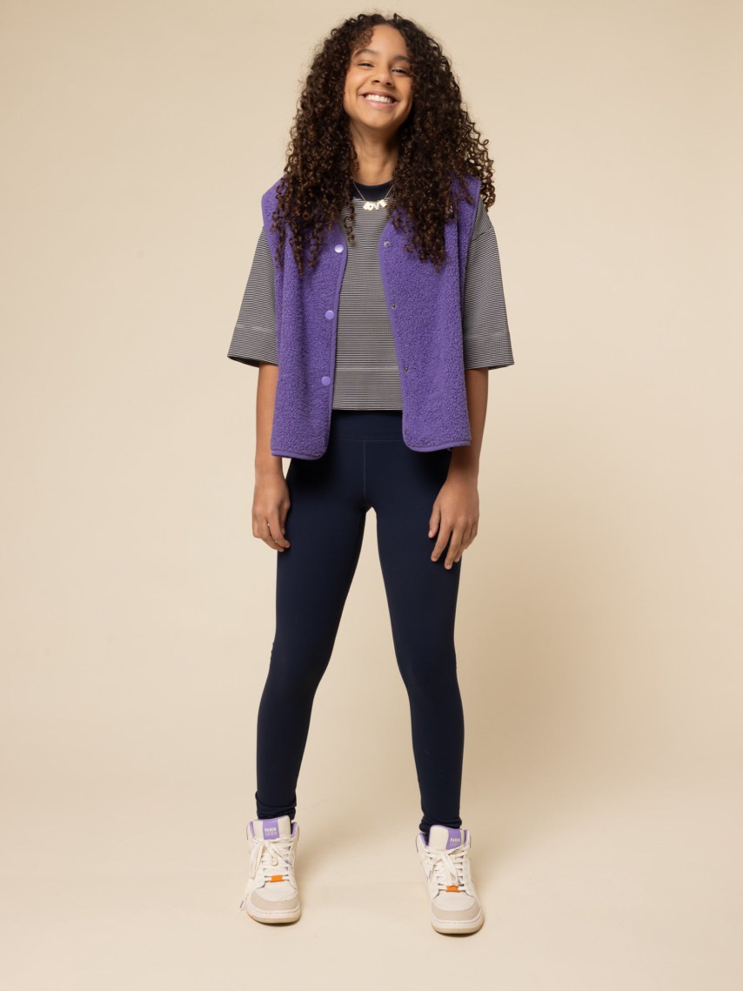 Meisjes Legging van LOOXS 10Sixteen in de kleur Dark navy in maat 176.