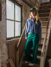Meisjes Pantalon van LOOXS 10Sixteen in de kleur Clover green in maat 170-176.