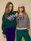 Meisjes Pantalon van LOOXS 10Sixteen in de kleur Clover green in maat 170-176.