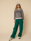 Meisjes Pantalon van LOOXS 10Sixteen in de kleur Clover green in maat 170-176.