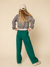 Meisjes Pantalon van LOOXS 10Sixteen in de kleur Clover green in maat 170-176.