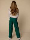 Meisjes Pantalon van LOOXS 10Sixteen in de kleur Clover green in maat 170-176.