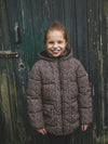 Meisjes Fake Down Outerwear Jacket van LOOXS Little in de kleur panther AO in maat 128.