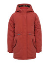 Meisjes Parka Outerwear Jacket van LOOXS Little in de kleur Terracotta in maat 128.
