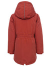 Meisjes Parka Outerwear Jacket van LOOXS Little in de kleur Terracotta in maat 128.