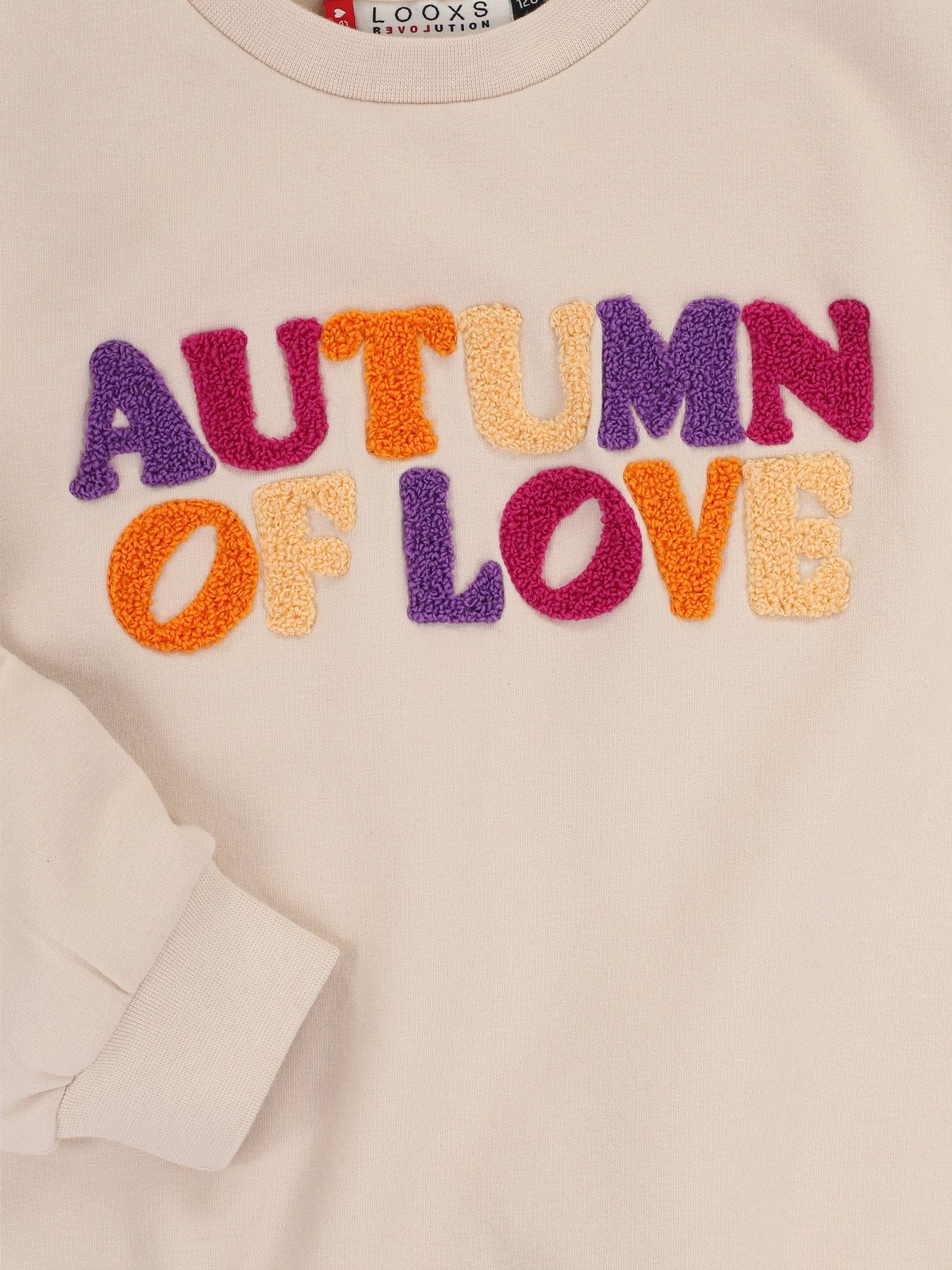Meisjes Sweater van LOOXS Little in de kleur Dove white in maat 128.