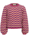 Meisjes Knit Sweater van LOOXS Little in de kleur multi stripe in maat 128.