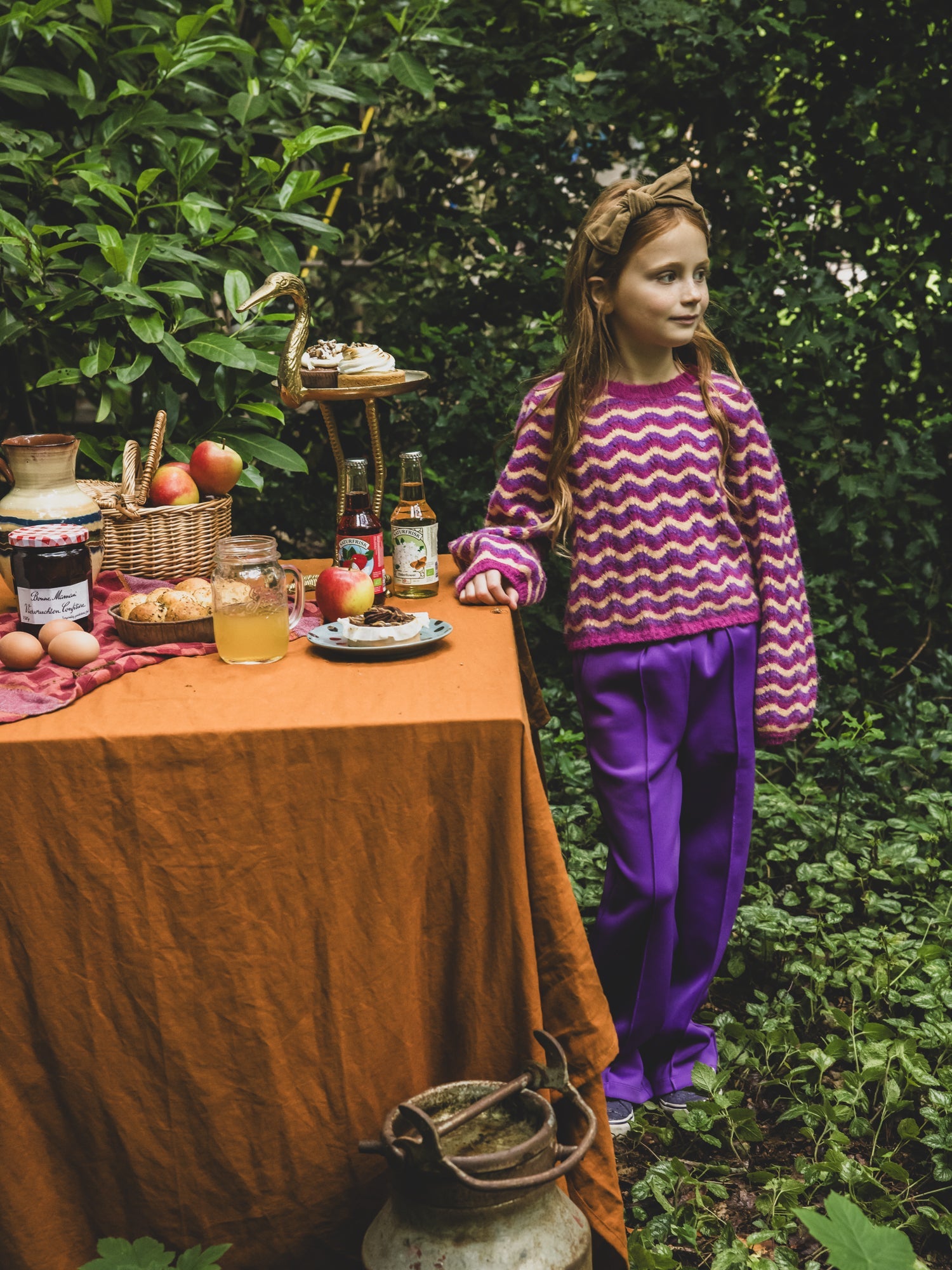 Meisjes Knit Sweater van LOOXS Little in de kleur multi stripe in maat 128.