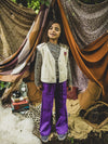 Meisjes Crinckle Top van LOOXS Little in de kleur sandy leopard in maat 128.