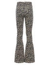 Meisjes Jaquard Pants van LOOXS Little in de kleur sandy leopard in maat 128.
