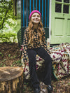 Meisjes Velvet Rib Pants van LOOXS Little in de kleur Graphite in maat 128.