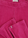 Meisjes Velvet Rib Pants van LOOXS Little in de kleur magenta pink in maat 128.