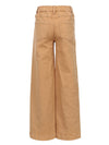 Meisjes Coloured Denim Wide Leg van LOOXS Little in de kleur Vanilla in maat 128.