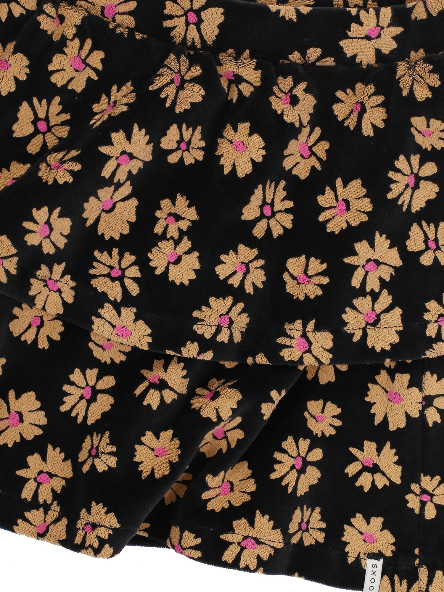 Meisjes Velvet Flaire Skirt van LOOXS Little in de kleur soft winterflower in maat 128.