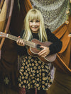 Meisjes Velvet Flaire Skirt van LOOXS Little in de kleur soft winterflower in maat 128.
