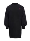 Meisjes Interlock Dress van LOOXS Little in de kleur Graphite in maat 128.
