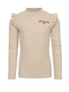 LOOXS Little Rib T-Shirt With Ruffles