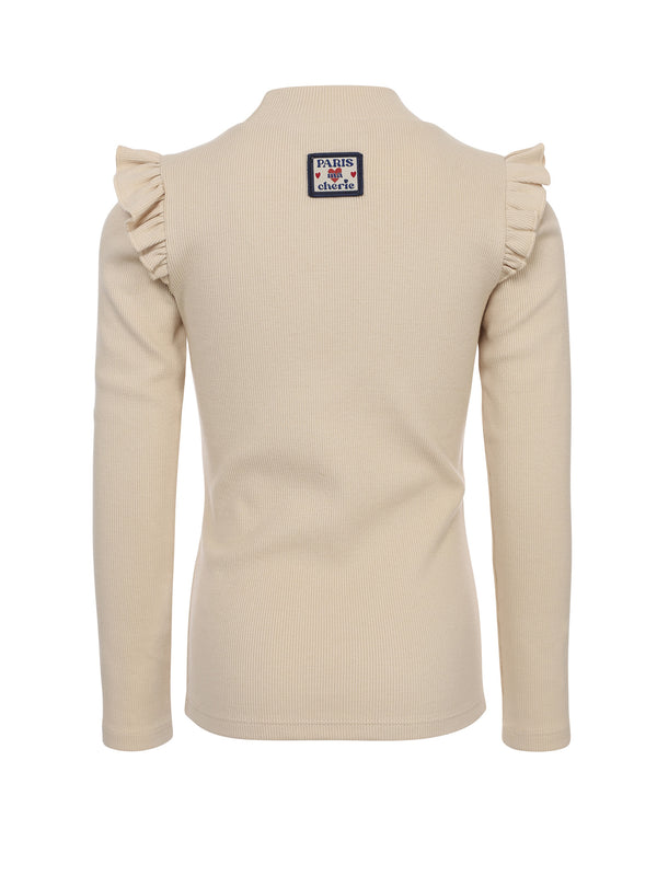 LOOXS Little Rib T-Shirt With Ruffles