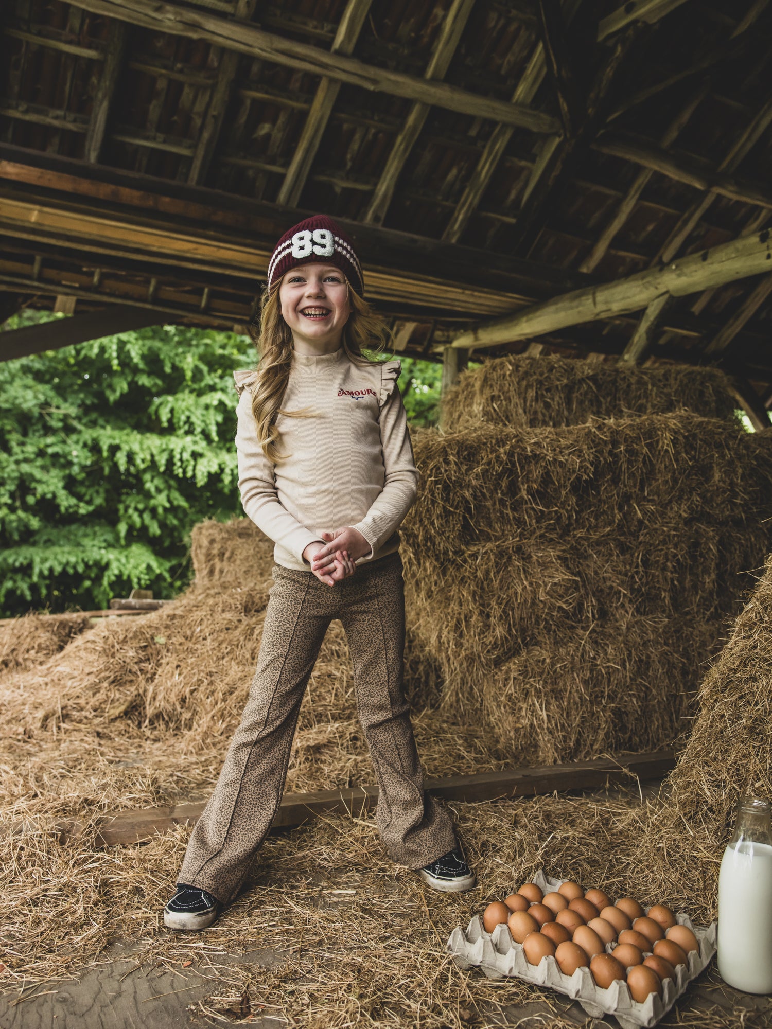 LOOXS Little Rib T-Shirt With Ruffles