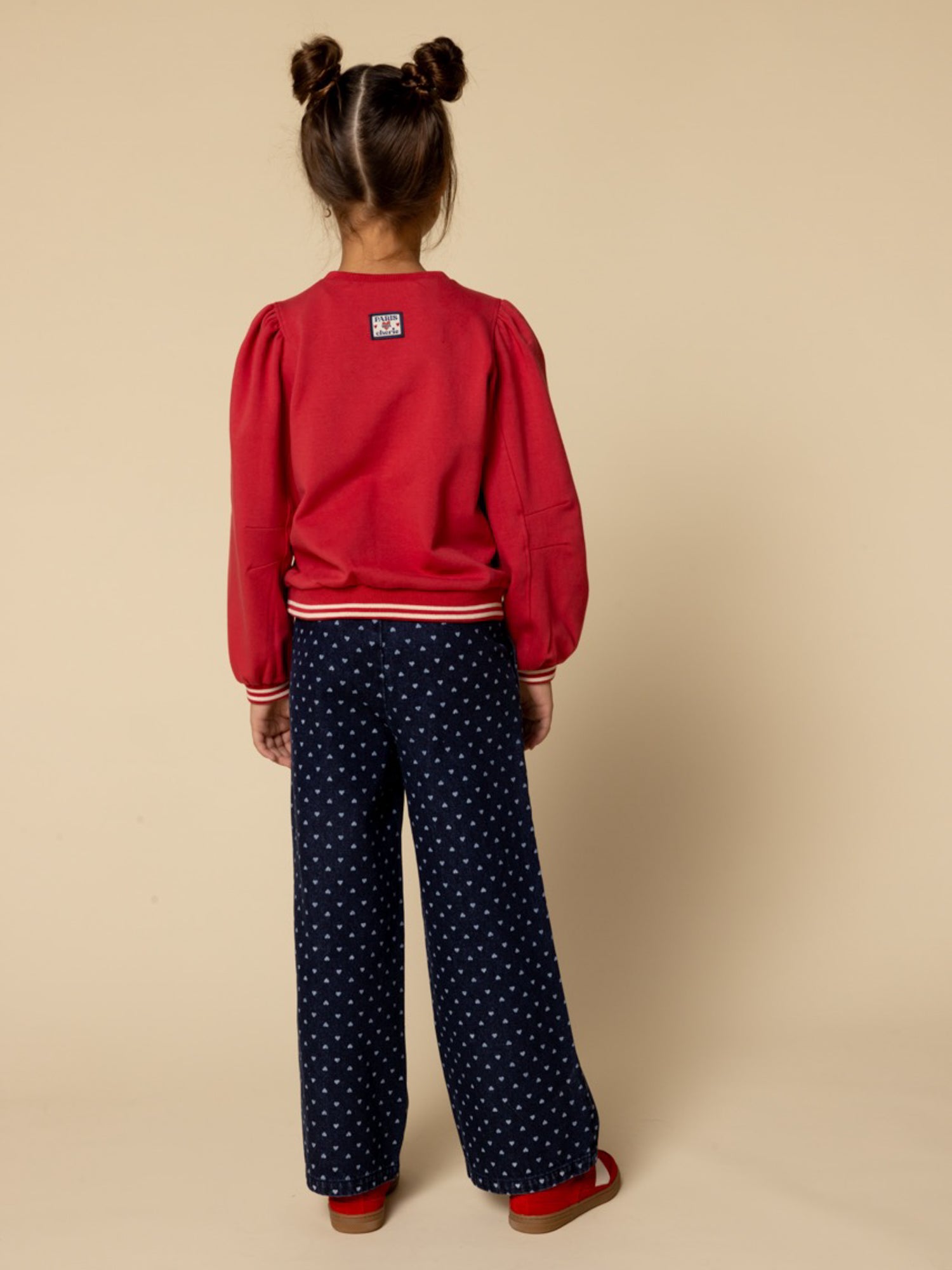 LOOXS Little Heart Denim Wide Leg Pants