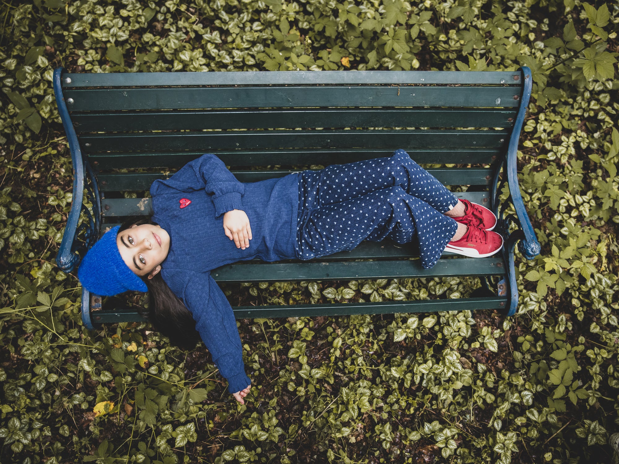 LOOXS Little Heart Denim Wide Leg Pants