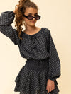 Meisjes Blouse van Looxs 10Sixteen in de kleur Star in maat 170-176.