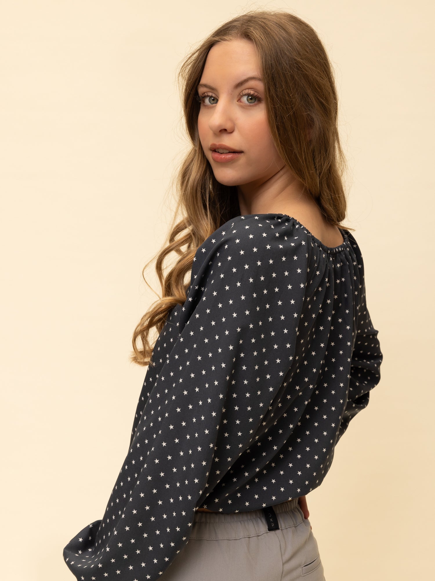 Meisjes Blouse van Looxs 10Sixteen in de kleur Star in maat 170-176.