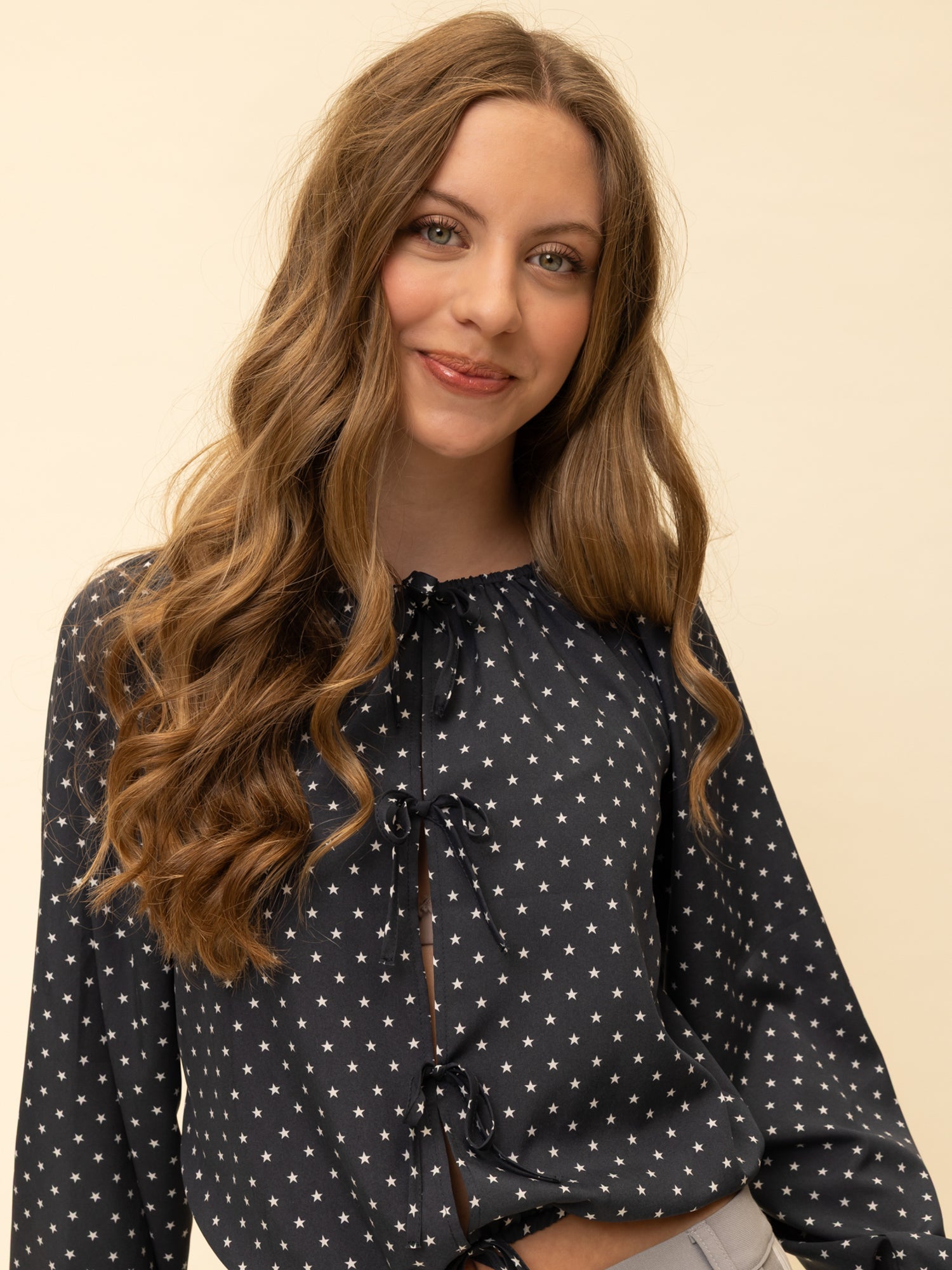 Meisjes Blouse van Looxs 10Sixteen in de kleur Star in maat 170-176.