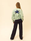 Meisjes Sweater van Looxs 10Sixteen in de kleur Mint in maat 170-176.