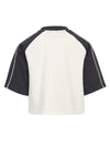 Meisjes V-Neck T-shirt van Looxs 10Sixteen in de kleur White salt in maat 170-176.