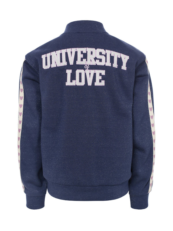 LOOXS Little Lurex sweat jacket